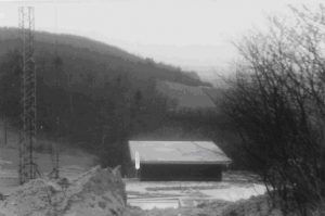 Bau des Hochbehälters 1962