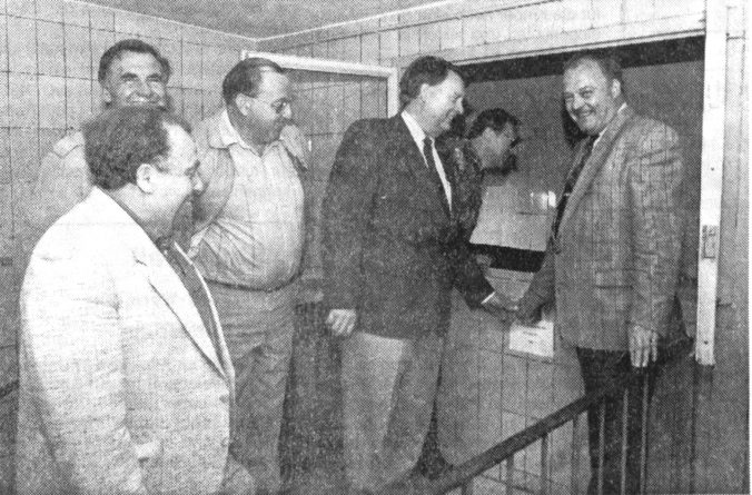 Inbetriebnahme der Wasserleitung Welda