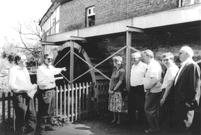 Inbetriebnahme des neuen Mühlenrades