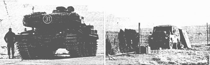 Manöver in Welda - Panzer auf dem Iberg