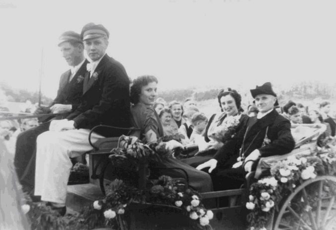 1950 das alte Königspaar Clemens & Elfriede Stolte