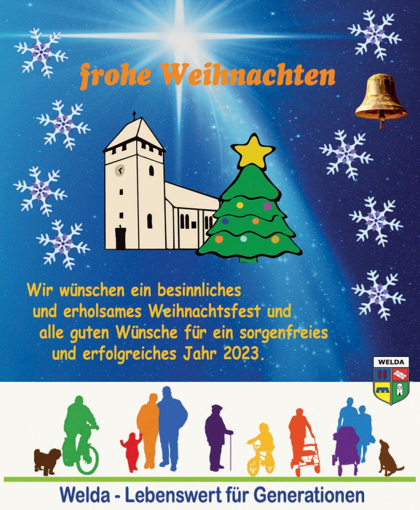Welda Frohe Weihnachten