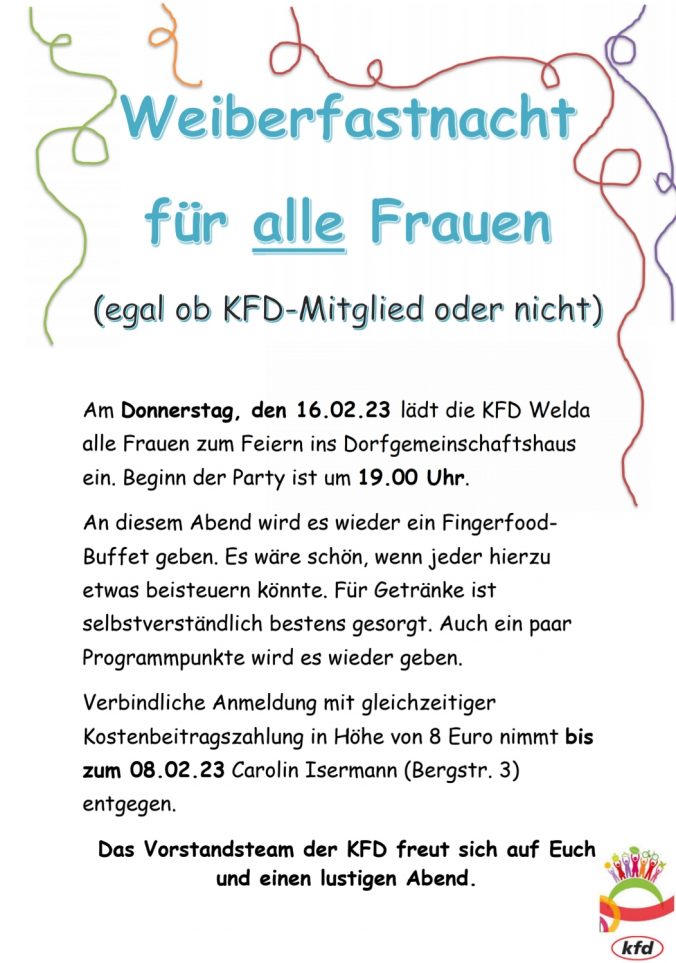 kfd Weiberfastnacht